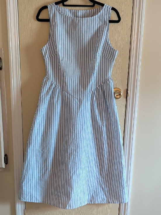 SHEIN Dresses & Skirts - SHEIN Blue and White Striped Sleeveless Sundress - Petite M